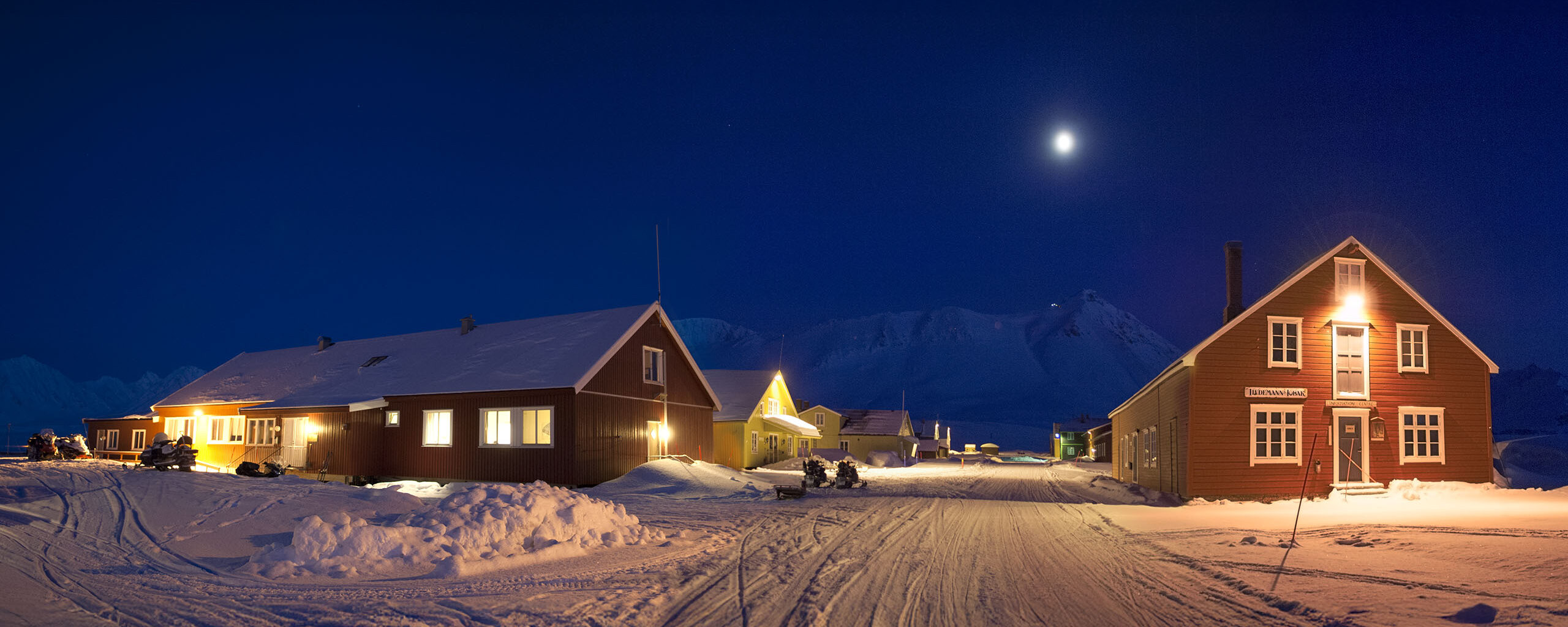 The UK station at theResearch village at Ny Alesund on Svalbard