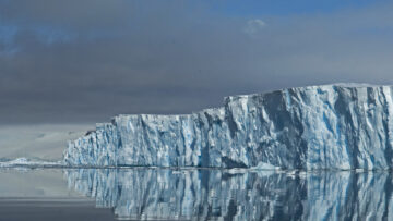 A view of a glacier