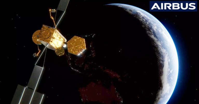 A picture of the Skynet 6 satellite (Credit: Airbus)