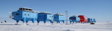Halley VI Research Station on the Brunt ice shelf Antarctica