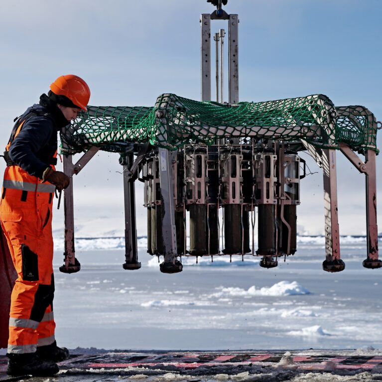 Antarctic Engineering Team during equipment deployment from SDA
