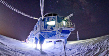 Halley VI Research Station in winter