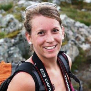 A woman smiling for the camera