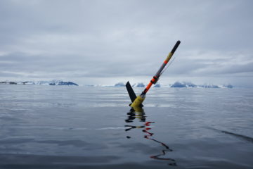An ocean glider in the sea
