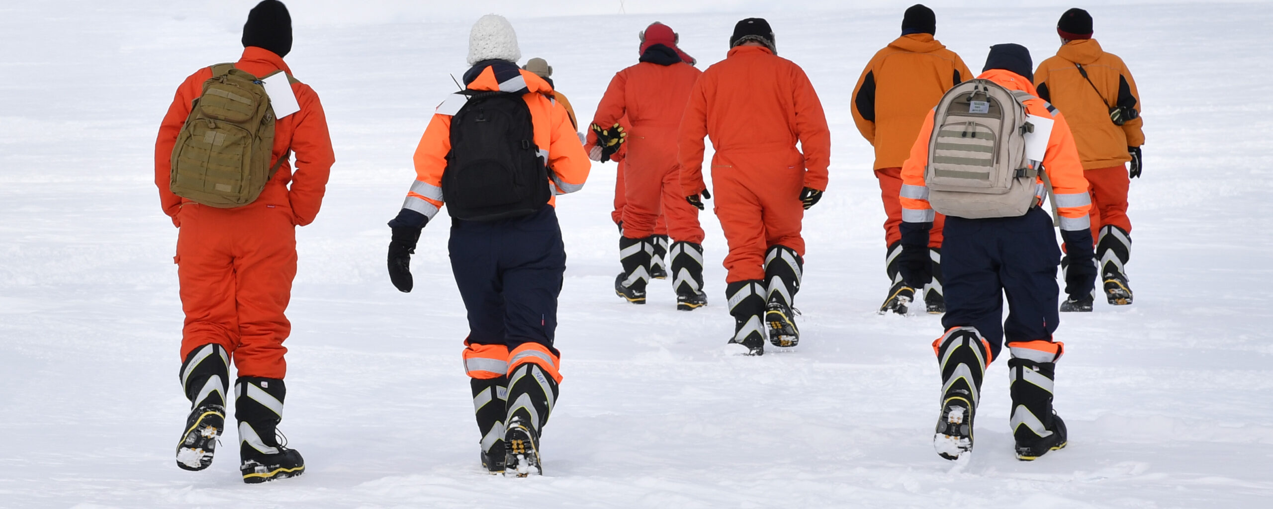 A group of people riding skis on a snowy hill