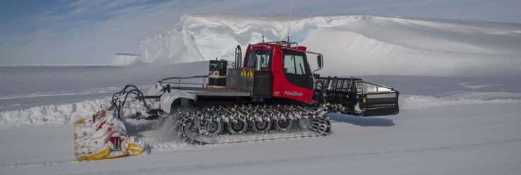 vehicle mechanics work round the clock, maintaining the ice ramp, a critical link between the Station and Ships that bring essential stores and equipment