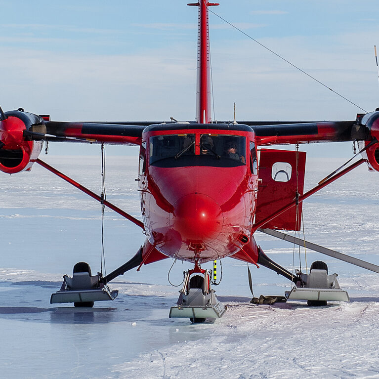 A small boat in a body of water