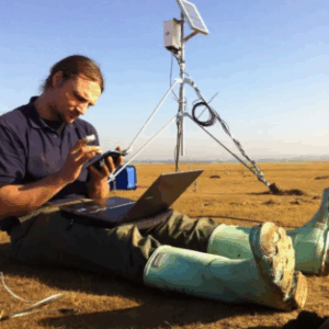 A man sitting on a boat