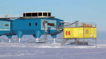 C6 Caboose at Halley, which houses the microwave radiometer