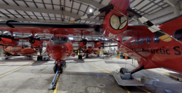 aircraft in the Rothera Hangar